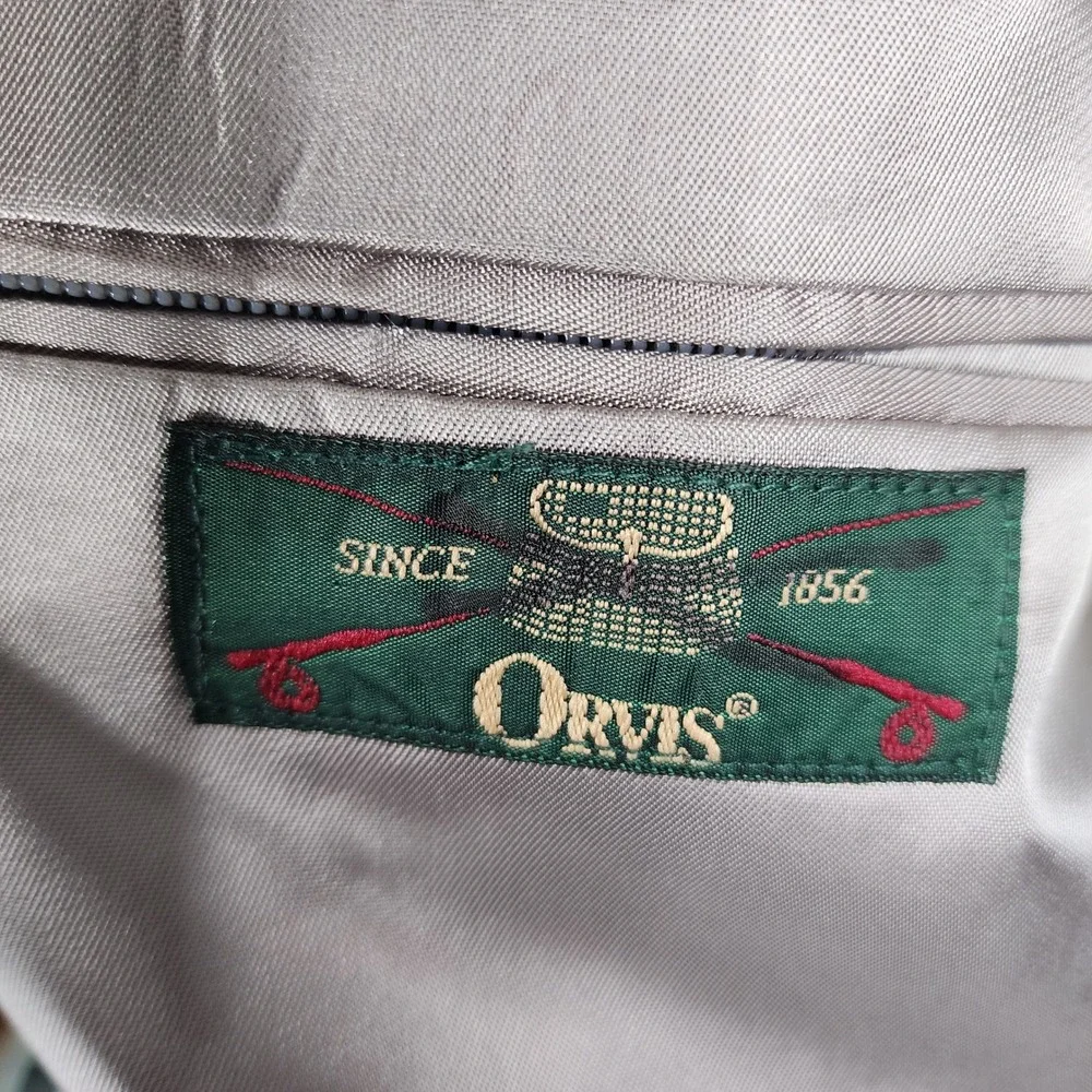Orvis Womens Blazer 6 Regular Single Button Houndstooth Wool Blend Tailored USA‎